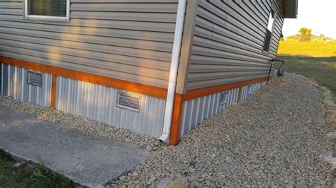 metal underpinning for houses|steel skirting for mobile homes.